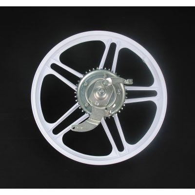 Roue arrère blanc Sachs Cross GTX 16 pouces (en fonte, moyeu Grimeca)