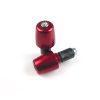 Embouts guidon (rond-conique-grand) Buzzetti alu rouge Ø 29.7 x 32.