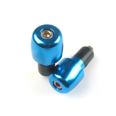 Embout guidon (rond-conique) Buzzetti alu bleu Ø 27.7 x 25.4mm