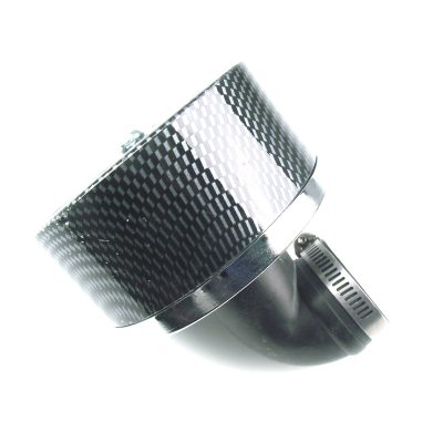 Filtre à air TUN 90°  Ø 28 - 37mm réglable carbon-look