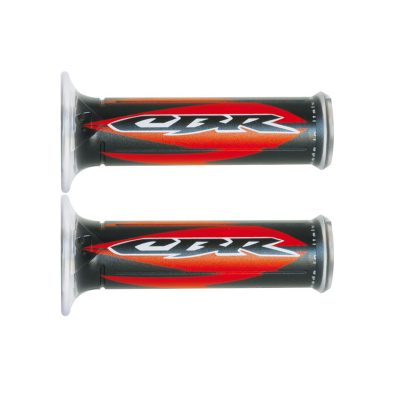 Poignées ARIETE (paire) STREET - HONDA CBR Ø 22 x 120mm noir/rouge