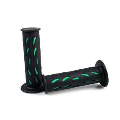 Poignées DMP (paire) STREET - PRO GRIP STYLE Ø 22 x 120mm noir/vert