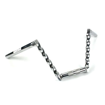 Guidon vélomoteur TWIST tourné 19cm montage plateau de fourche