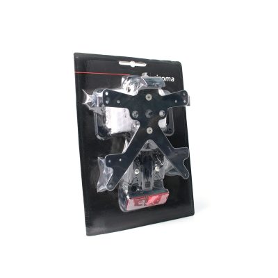 Support plaque RIZOMA noir Kawasaki avec éclairage plaque
