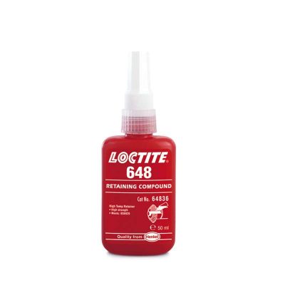 Colle jointure LOCTITE (648) fissure>0.15mm résistance haute liq. 50ml >175°C