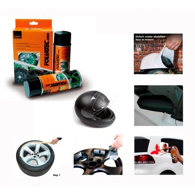 Laque film FOLIATEC (Sprayplast) orange métallique 2x 400ml