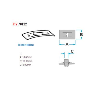 Ecrous XBIKE (pce) habillage Ø 5 18x10mm