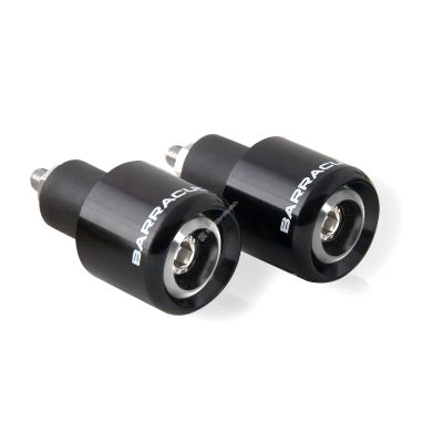Embout de guidon BARRACUDA (paire) noir alu Ø 28 x 26mm