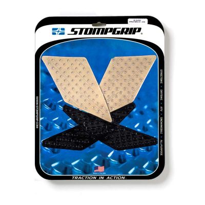 Side-Pad STOMPGRIP POWERSPORTS - VOLCANO  transparent Triumph