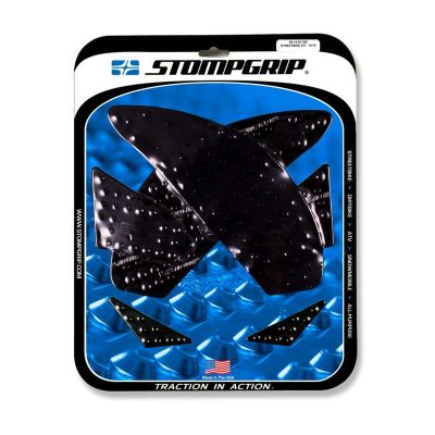 Side-Pad STOMPGRIP POWERSPORTS - VOLCANO  noir Suzuki