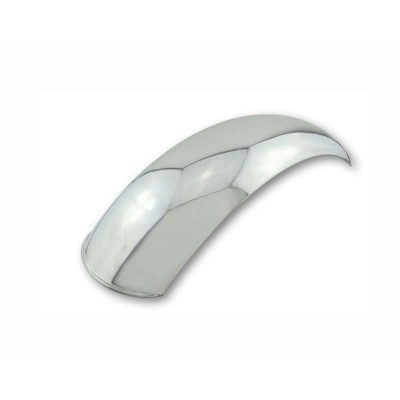 Garde boue LSL universel arrière alu poli pour radius 400mm 600 x B 190 mm
