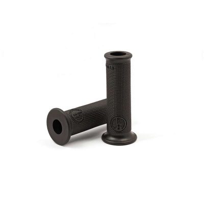 Poignée LSL (paire) CLUBMAN (Ø 22 x 120mm) en gomme en noir (ouvert)