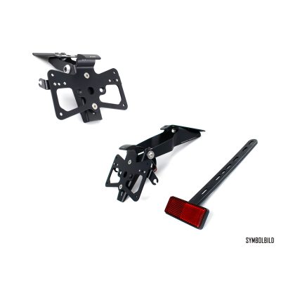 Support plaque avec eclairage LED RIZOMA FOX noir Husqvarna