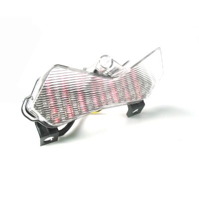 Feux arrière avec clignos LEDXBIKE verre clair homologé