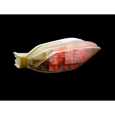 Feux arrière avec clignos LEDXBIKE verre clair homologé