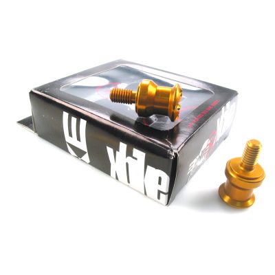 Boulon lève-moto XBIKE (paire) doré Honda/Suzuki/Ducati M8x1.25mm