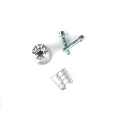 Embout guidon XBIKE argenté Suzuki GSXR 600/750/1000ccm M6