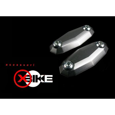 Cache retro carénage XBIKE argenté Suzuki