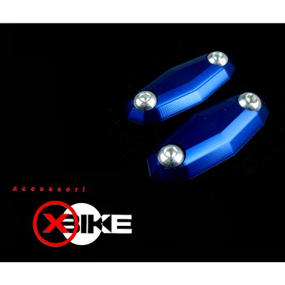 Cache retro carénage XBIKE bleu Suzuki