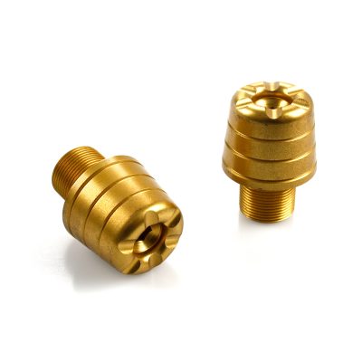 Embout guidonXBIKE doré Kawasaki ZX10R M17