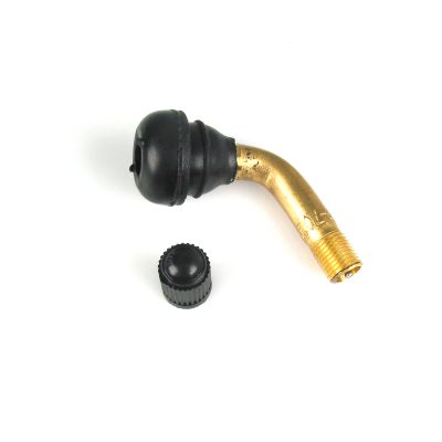 Valve droite/noir jante à tubeless (TR413) - longueur 25mm