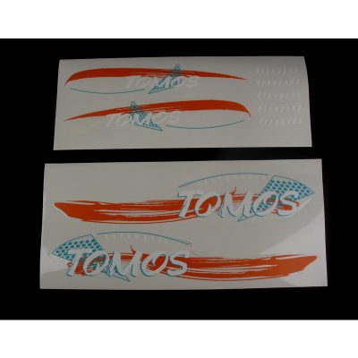 Autocollants TOMOS Standard orange/vert
