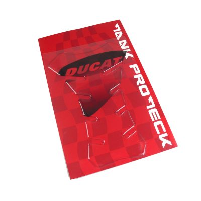 Protège réservoir4R 3D RACING DUCATI super transparent avec logo