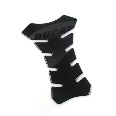Protège réservoir4R 3D RACING DUCATI black-metal avec logo