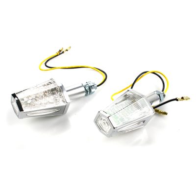 Clignos VICMA (paire) COFFIN argenté alu LED 360° 44x30mm homologé