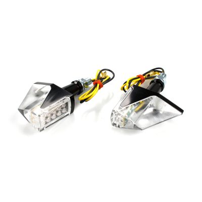 Clignos VICMA (paire) HIGHTECH noir alu LED 360° 41x21mm homologé