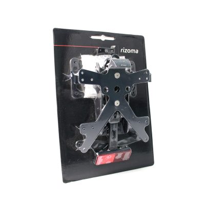 Support plaque avec eclairage RIZOMA noir Kawasaki