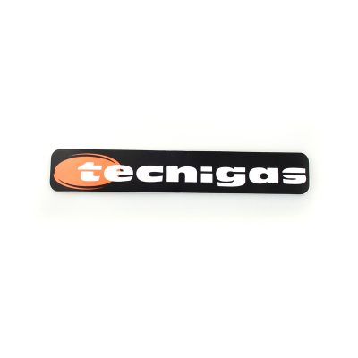 Autocollant Tecnigas 3 x 16cm blanc/noir