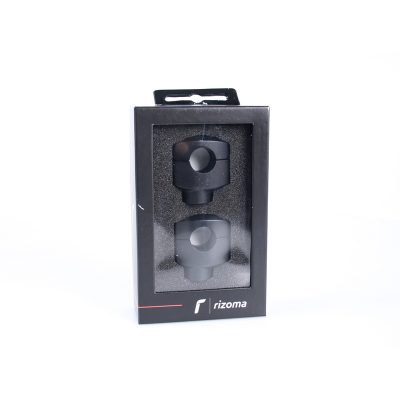 Adaptateur riser RIZOMA (paire) guidons Ø 25.4mm noir hauteur 42mm