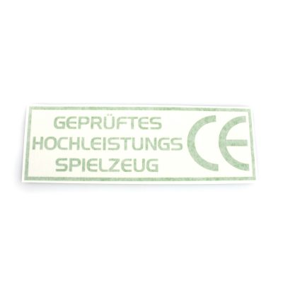 Autocollant MOPED KINGS CE JOUET 65 x 200mm vert