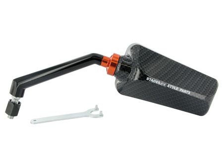 Rétroseur gauche Stage6 F1 carbon brillant