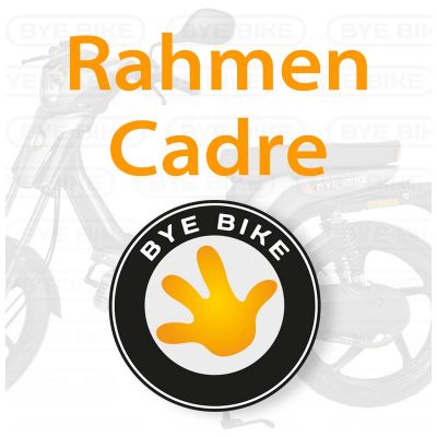 Châssis Bye Bike vélomoteur revêtu par poudre noir (sans bras oscillante)