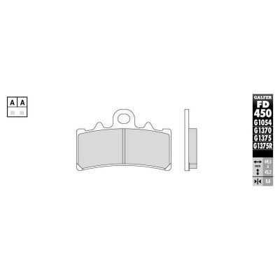 Plaquettes de frein Galfer sportive