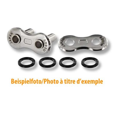 Attache chaîne 530 à riveter 3D 530Z, QX2-Ring, *PLS*, chromé