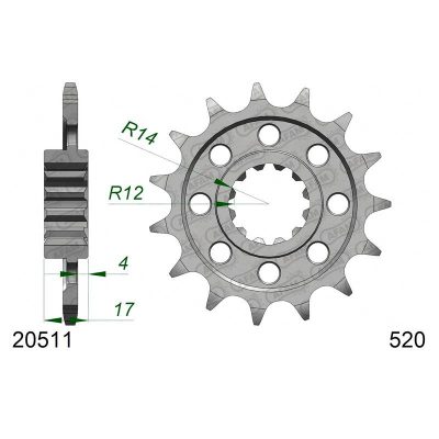 Pignon Honda 520/16D