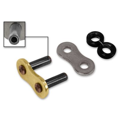 Attache chaîne 428 à riveter RK 428KRO, O-Ring, CLF *PLS*, or-noir