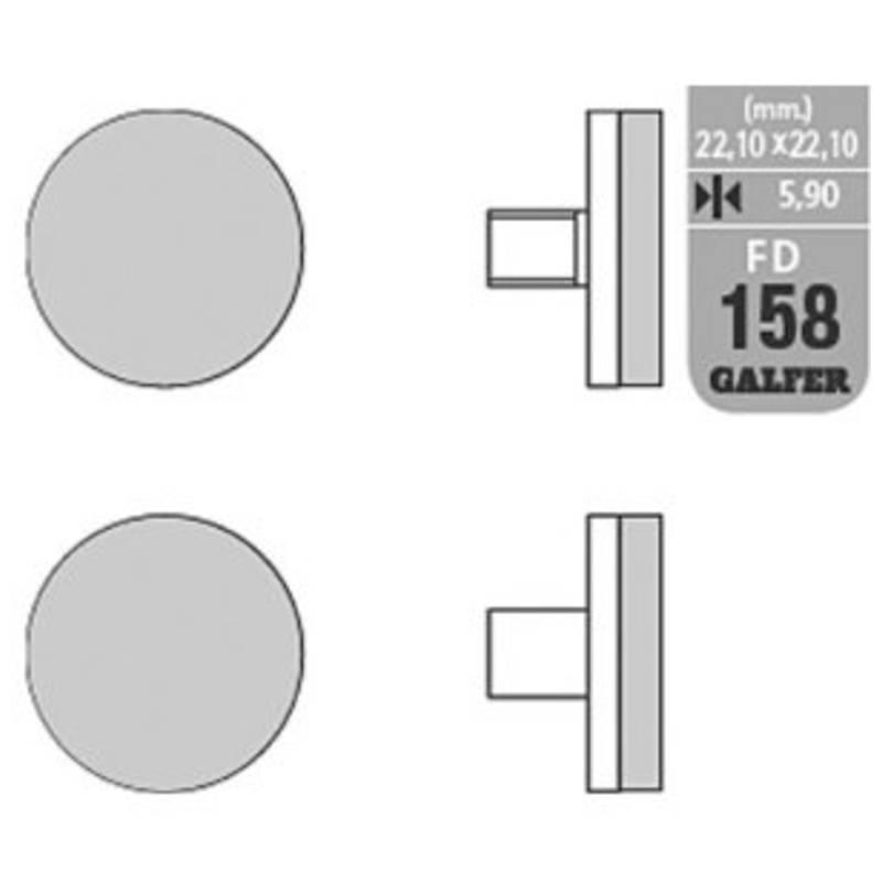 Bremsbeläge Polini Pocky (rund)