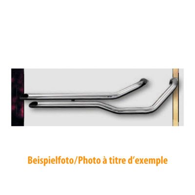 Auspuff HH FAT PIPES STAGGERED chrom zu Honda ohne CH-Hom