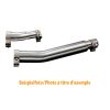 Auspuff HH FLAT TRACK PIPES chrom mit zu Suzuki ohne CH-Hom