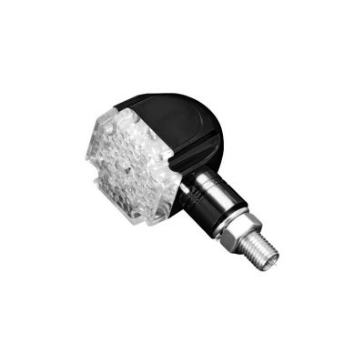Blinker HH (Paar) GOTHIC LED schwarz M8-40x60x45mm E-Hom