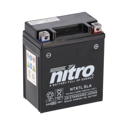 Batterie YTX7L-BS GEL AGM Nitro NTX7L SLA
