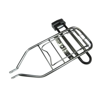 Porte-bagage NO NAME arrière chromé avec porte serrure Puch Maxi S/Supermaxi