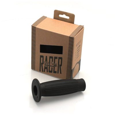 Poignées CAFE RACER paire STREET - BULLIT Ø 25.4 x 120mm noir fermé