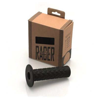 Poignées CAFE RACER paire STREET - CHESTERFIELD Ø 22 x 120mm noir fermé