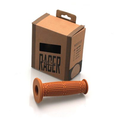 Poignées CAFE RACER paire STREET - MUDDY Ø 22 x 120mm CARAMEL fermé