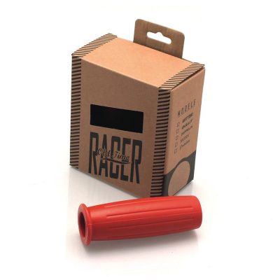 Poignées CAFE RACER paire STREET - ZEPPELØ 22 x 120mm rouge fermé